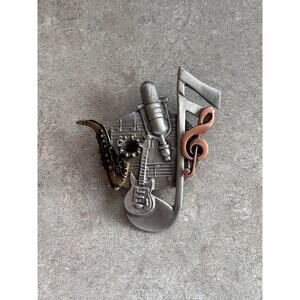 Luca Razza Vintage Music Pin Brooch Mixed Metal